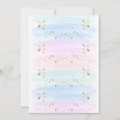 Magische Zeemeermin Onder het Zee Glitter Verjaard Kaart (Achterkant)