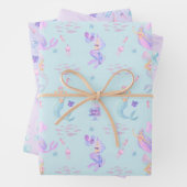 Magische zeemeermin onder het Zee Inpakpapier Vel (In situ)