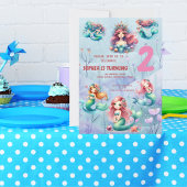 Magische zeemeermin onder het Zee Kids Verjaardags Kaart