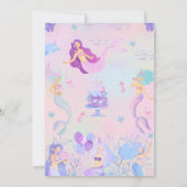 Magische zeemeermin onder het Zee 'Meisjes' op zat Kaart (Achterkant)