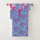 Magische zeemeermin onder het Zee Verjaardag Bad Handdoek (Insitu)