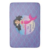 Magische zeemeermin onder het Zee Verjaardag Badmat (Voorkant Verticaal)