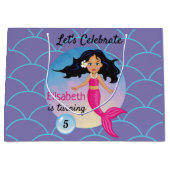 Magische zeemeermin onder het Zee Verjaardag Groot Cadeauzakje (Voorkant)