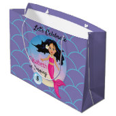 Magische zeemeermin onder het Zee Verjaardag Groot Cadeauzakje (Achterkant Gekanteld)