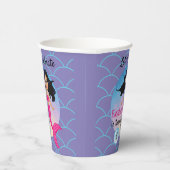 Magische zeemeermin onder het Zee Verjaardag Papieren Bekers (Rechts)