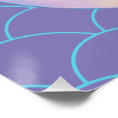 Magische zeemeermin onder het Zee Verjaardag Perfect Poster (Hoek)