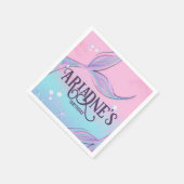 Magische zeemeermin staart partij servetten (Hoek)