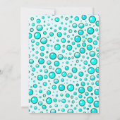 Magische zeemeermin staart turquoise en gouden ver kaart (Achterkant)