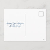 Magische Zeemeermin, Swan Boat en kerstboom Feestdagenkaart (Achterkant)