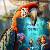 Magische Zeemeermin & Swashbuckling Pirate Verjaar Kaart