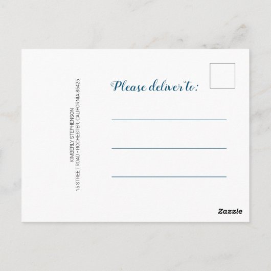 Magische Zeemeermin Verjaardag Dank u Briefkaart (Achterkant)