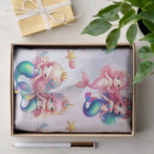 Magische Zeemeermin Verjaardag onder het Zee Foto Tissuepapier (Geschenk)