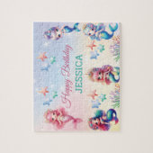 Magische Zeemeermin Verjaardag onder het Zee Legpuzzel (Verticaal)