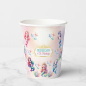 Magische Zeemeermin Verjaardag onder het Zee Papieren Bekers (Achterkant)