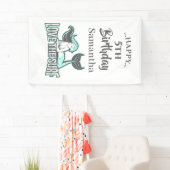 Magische Zeemeermin Verjaardag Spandoek (Insitu)