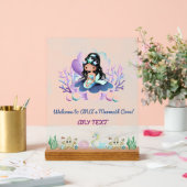 Magische Zeemeermin Verjaardag Welkom Teken Acryl Acryl Bord (Huwelijk)