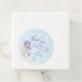 Magische Zeemeermin Verjaardagsfeestje Dank u Bedankjes Labels (In situ)