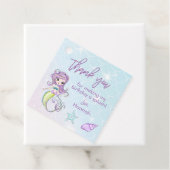 Magische Zeemeermin Verjaardagsfeestje Dank u Favo Bedankjes Labels (In situ)