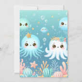 Magische Zeemeermin Verjaardagsfeestje Kaart (Achterkant)