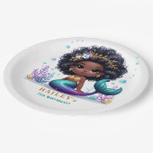 Magische Zeemeermin Verjaardagsfeestje Papieren Bordje (Gekanteld)