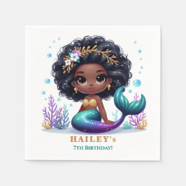 Magische Zeemeermin Verjaardagsfeestje Servet