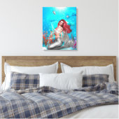 Magische Zeemeermin Verpakt Canvas Afdruk (Insitu (Slaapkamer))