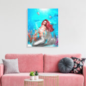 Magische Zeemeermin Verpakt Canvas Afdruk (Insitu (Woonkamer))