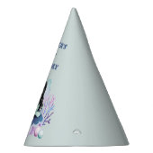 Magische zeemeermin Waterverf 1e verjaardag Feesthoedjes (Rechts)