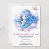 Magische Zeemeermin Zee Princess Baby shower Kaart (Voorkant)