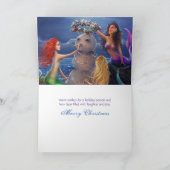 Magische zeemeerminnen op het strand Kleurrijke Ke Feestdagen Kaart (Binnen)