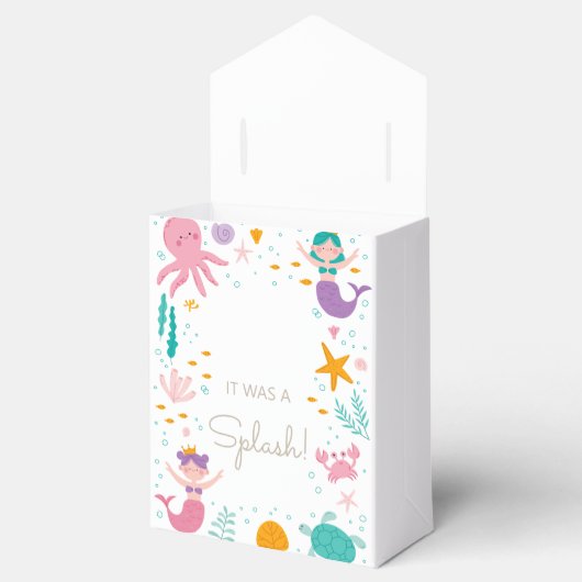 Magische zeemeerminnende feestdag, cadeautje en fo bedankdoosjes (Geopend)