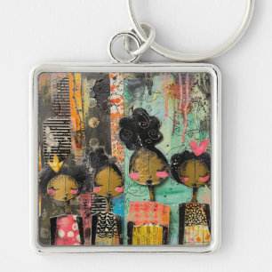 Magische Zoete Zusters Scrapbook Verhaal Sleutelhanger