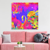 Magische Zomer Tuin Canvas Afdruk (Insitu (Woonkamer))