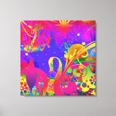 Magische Zomer Tuin Canvas Afdruk (Voorkant)