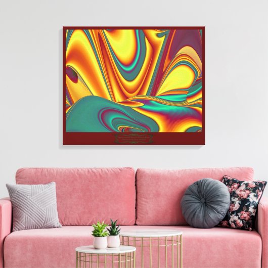 Magische zomerbloemen canvas afdruk (Insitu (Woonkamer))