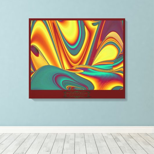 Magische zomerbloemen canvas afdruk (Insitu (Houten vloer))