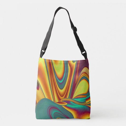 Magische zomerbloemen crossbody tas