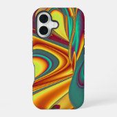 Magische zomerbloemen iPhone 16 hoesje (Achterkant)