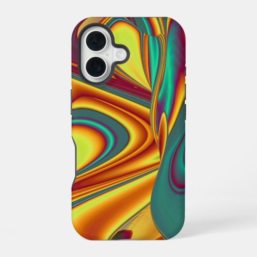 Magische zomerbloemen iPhone 16 hoesje (Achterkant)