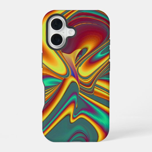 Magische zomerbloemen iPhone 16 hoesje (Achterkant)