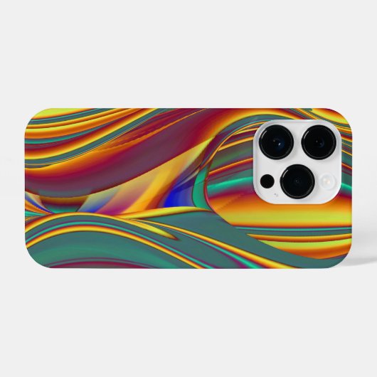 Magische zomerbloemen iPhone hoesje (Achterkant horizontaal)