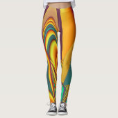 Magische zomerbloemen leggings (Voorkant)