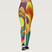 Magische zomerbloemen leggings (Achterkant)