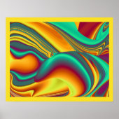 Magische zomerbloemen poster (Voorkant)