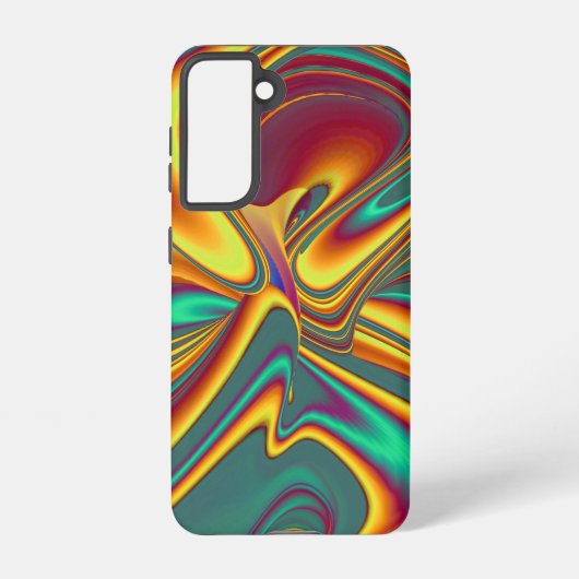 Magische zomerbloemen samsung galaxy hoesje (Achterkant)