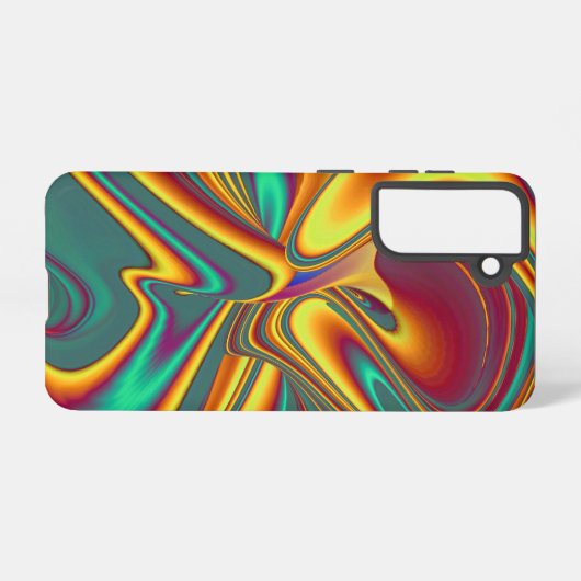 Magische zomerbloemen samsung galaxy hoesje (Achterkant horizontaal)