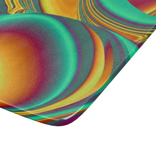 Magische zomerbloemen snijplank (Hoek)