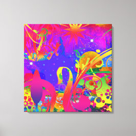 Magische zomertuin canvas afdruk