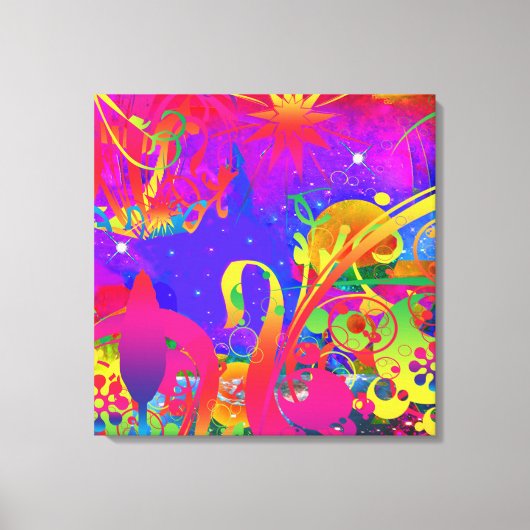 Magische zomertuin canvas afdruk (Voorkant)