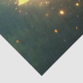 Magische zonnebloem en vuurvliegjes Decoupage Tissuepapier (Detail)